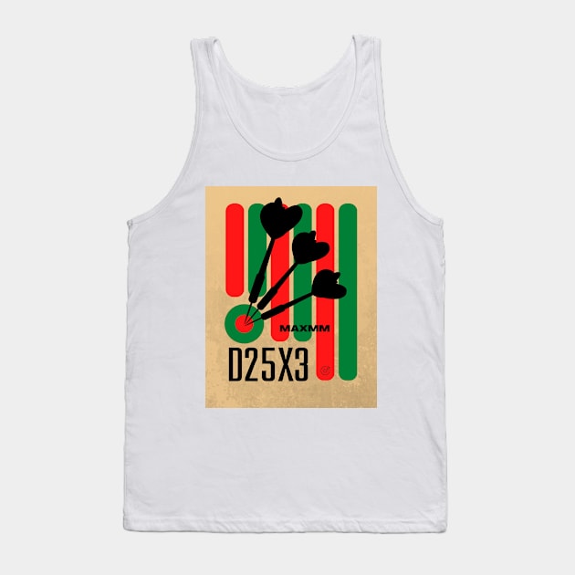 D25X3 Tank Top by Darts Tees Emporium